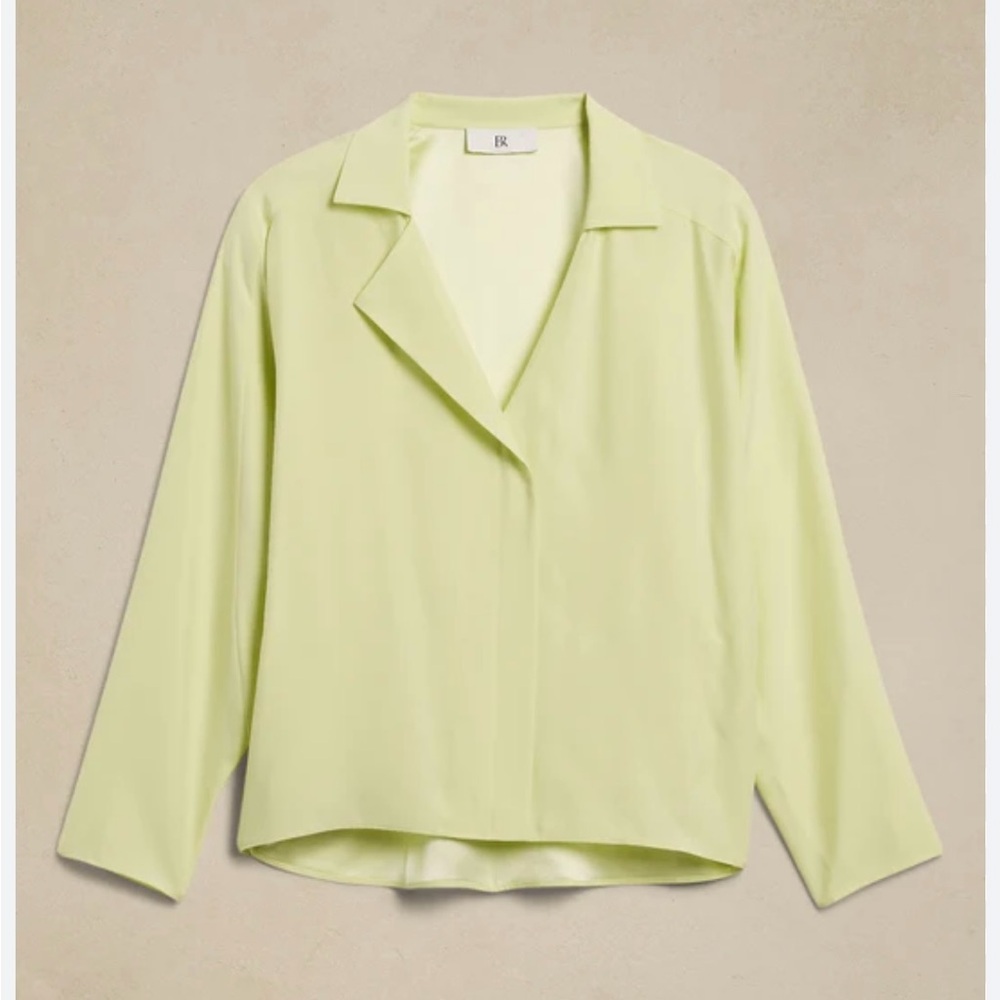 Light Green Long Sleeve Blouse